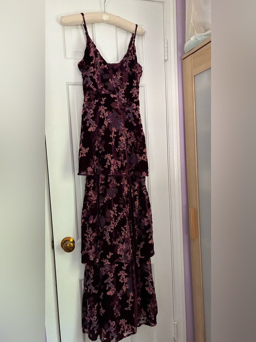 Lulu’s I Love You Amore Floral Velvet Dress